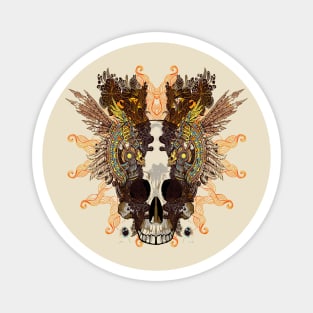 Skull Aztec Magnet